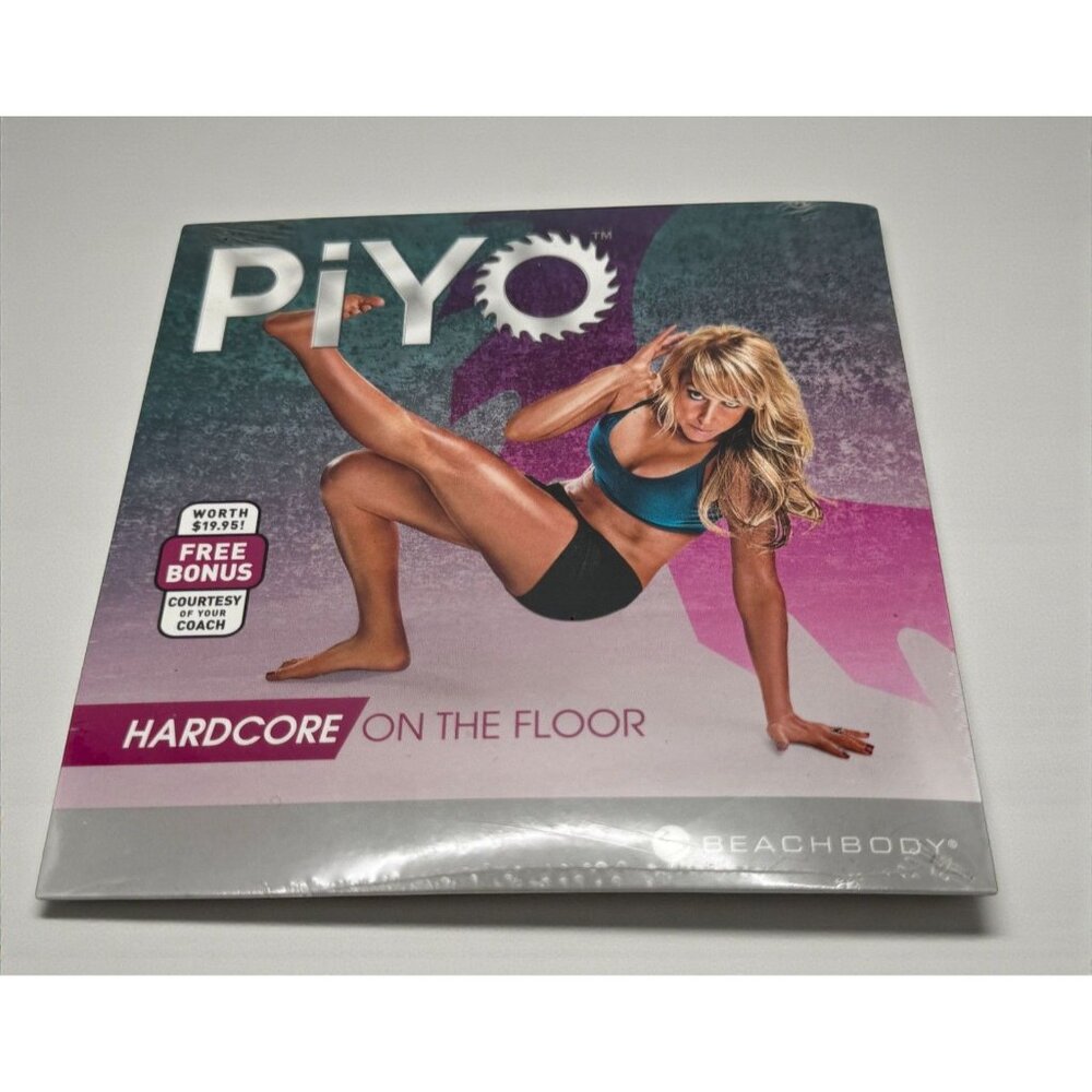 PiYo Beachbody Hardcore On The Floor DVD 30-Min Workout Fitness Exercise NEW
